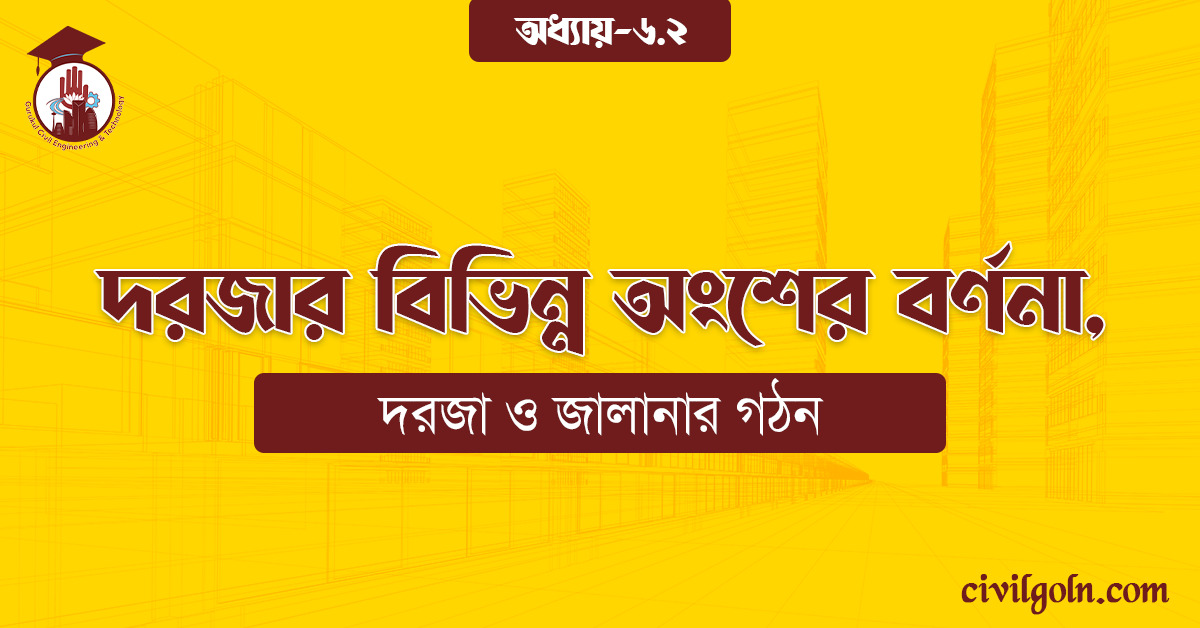 দরজার বিভিন্ন অংশের বর্ণনা,