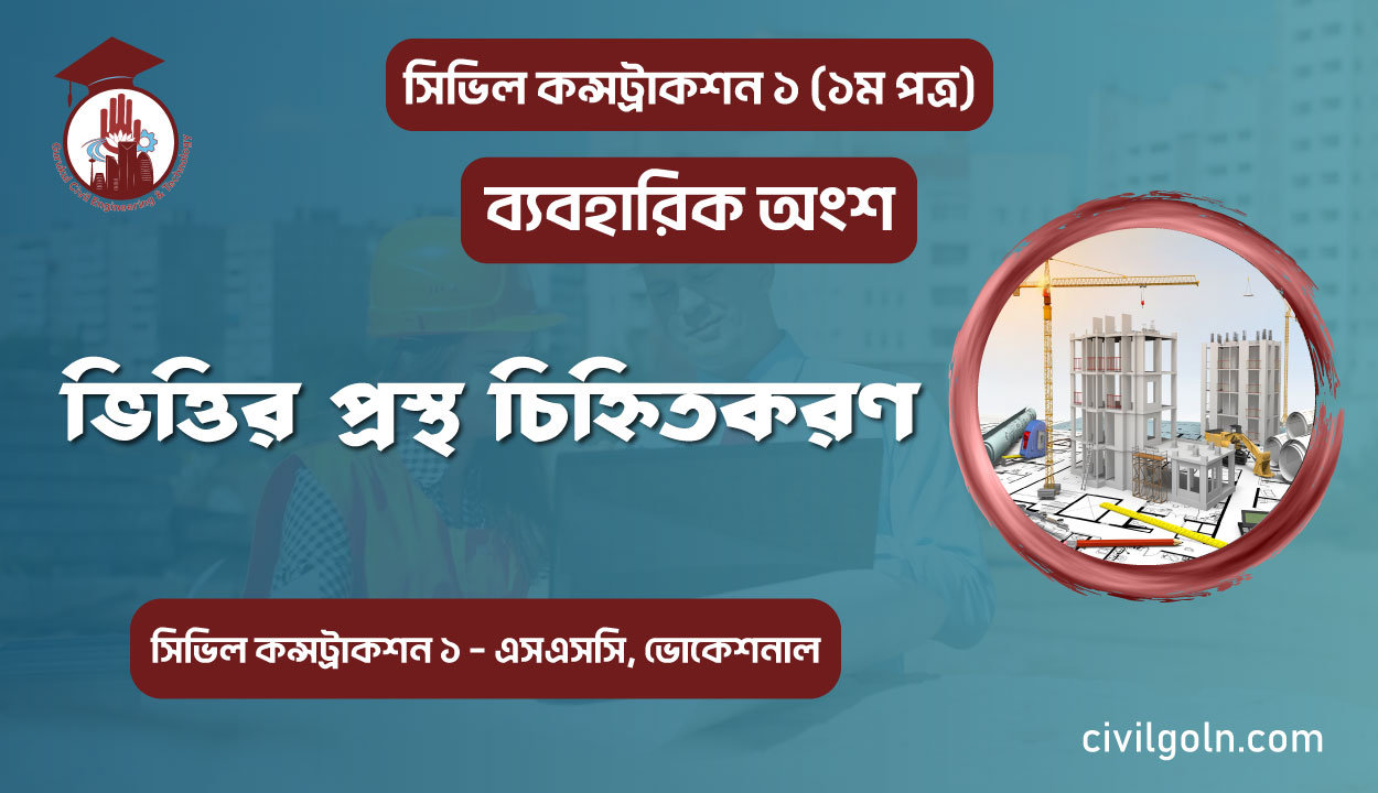ভিত্তির প্রস্থ চিহ্নিতকরণ