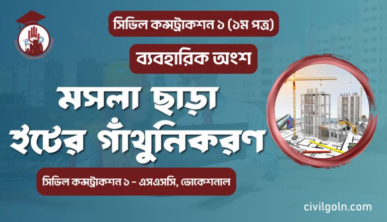মসলা ছাড়া ইটের গাঁথুনিকরণ